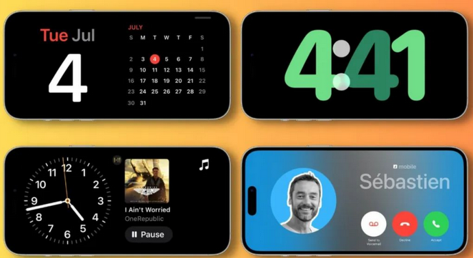 聂荣苹果手机维修分享iOS17横屏充电待机显示有什么好处 