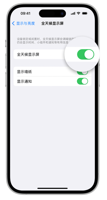 聂荣苹果14维修店分享如何自定义 iPhone 14 Pro 常亮显示屏 