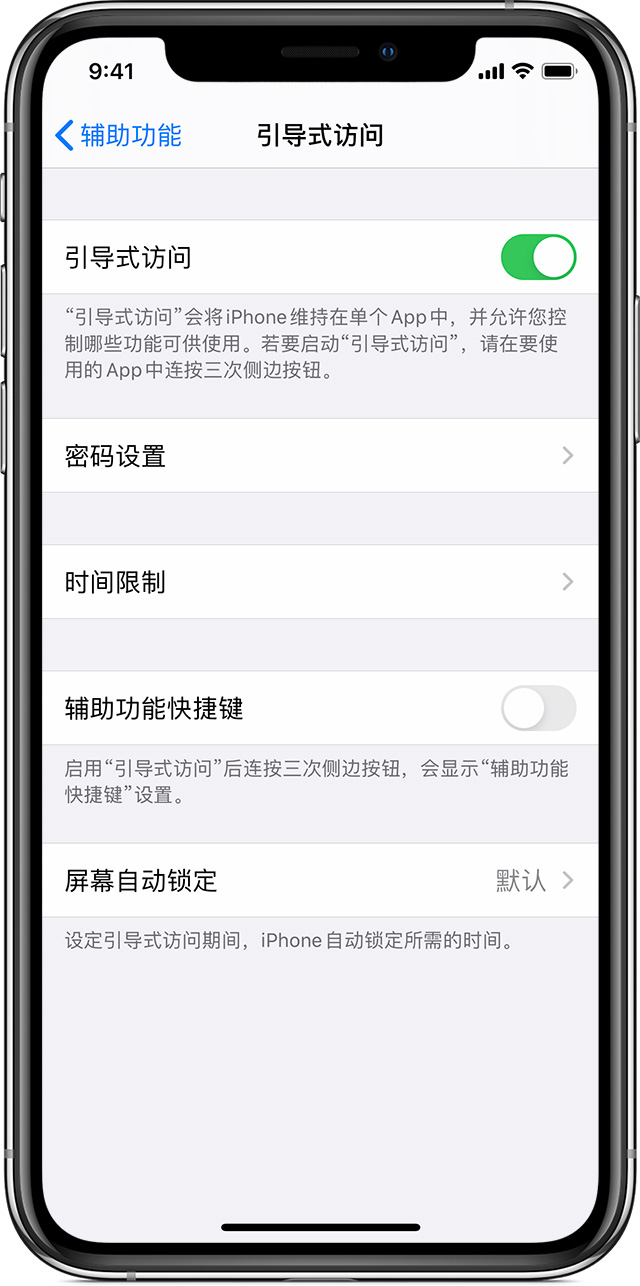 聂荣苹果手机维修分享如何在 iPhone 上退出引导式访问 