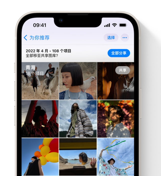 聂荣苹果维修网点分享在 iPhone 上使用共享图库 